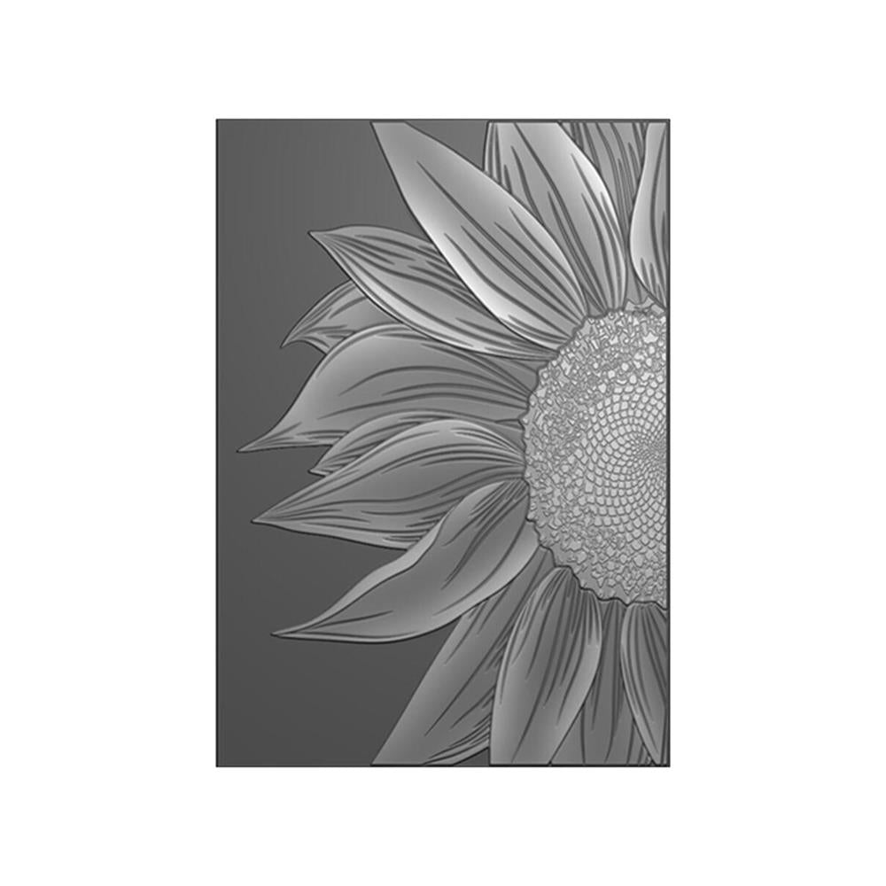Stamps By Me 5"X7" High Definition 3D Embossing Folder: Wild Sunflowers (010223T)