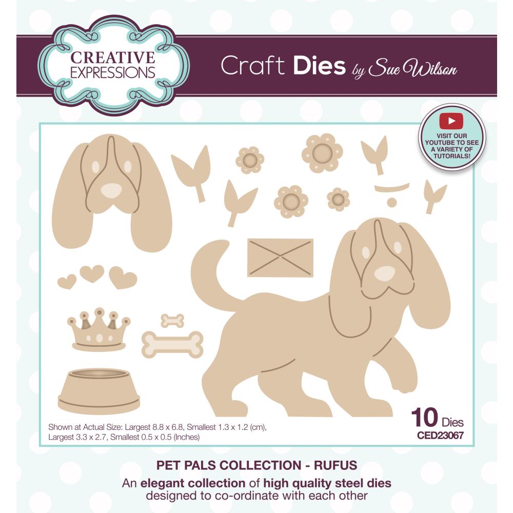 Creative Expressions Craft Dies: Rufus - Pet Pals, By Sue Wilson (CED23067)