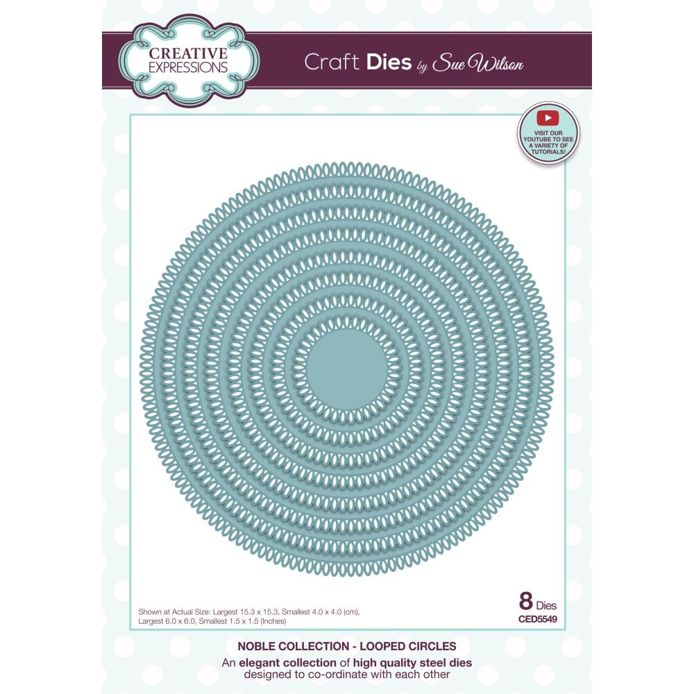 Creative Expressions Craft Dies: Looped Circles, By Sue Wilson (CED5549)
