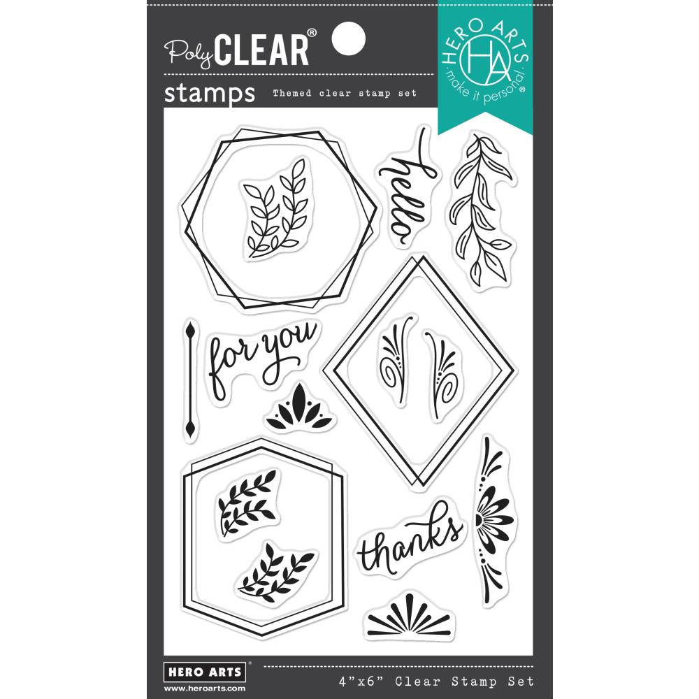 Hero Arts 4"X6" Clear Stamps: Geometric Frames (HACM736)