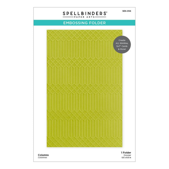 Spellbinders Fresh Picked Embossing Folder: Columns (SES056)