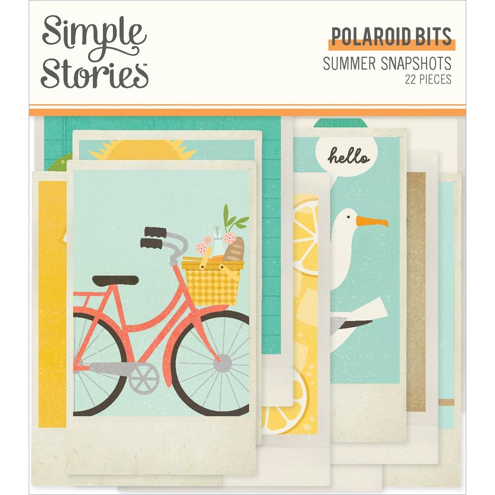 Simple Stories Summer Snapshots Bits & Pieces Die-Cuts: Polaroid, 22/Pkg (SMS22020)
