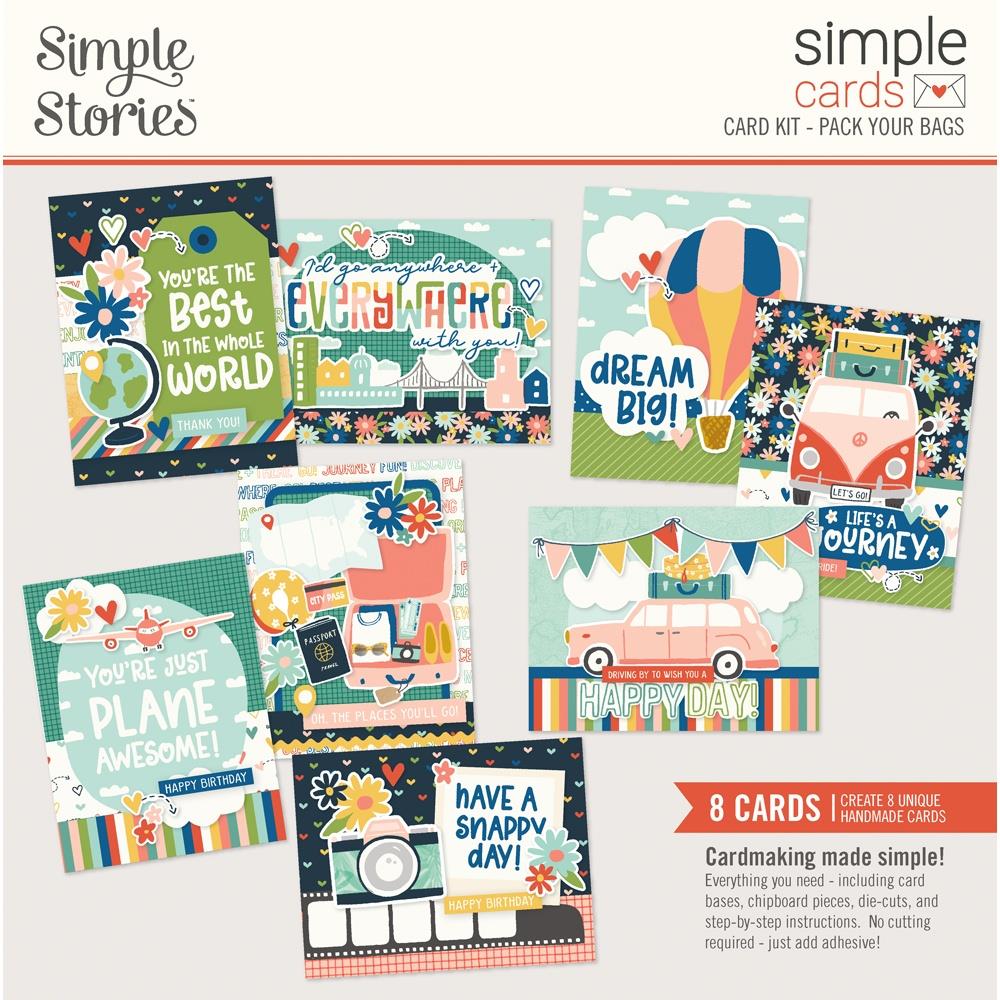Simple Stories Pack Your Bags Simple Cards Card Kit (PYB22130)