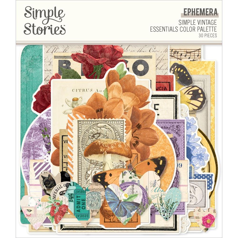 Simple Stories Simple Vintage Essentials Color Palette Ephemera, 30/Pkg (VCP22233)