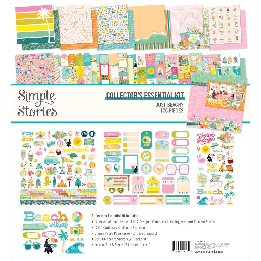 Simple Stories Just Beachy 12"X12" Collector's Essential Kit (JBY22301)