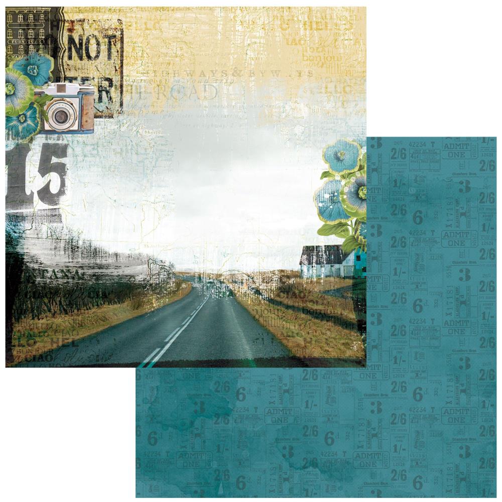 49 and Market Wherever 12"X12" Double-Sided Cardstock: Just Drive (49WHE1225842)