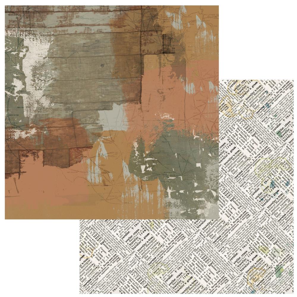 49 and Market Wherever 12"X12" Double-Sided Cardstock: Printed Earth (49WHE1225873)