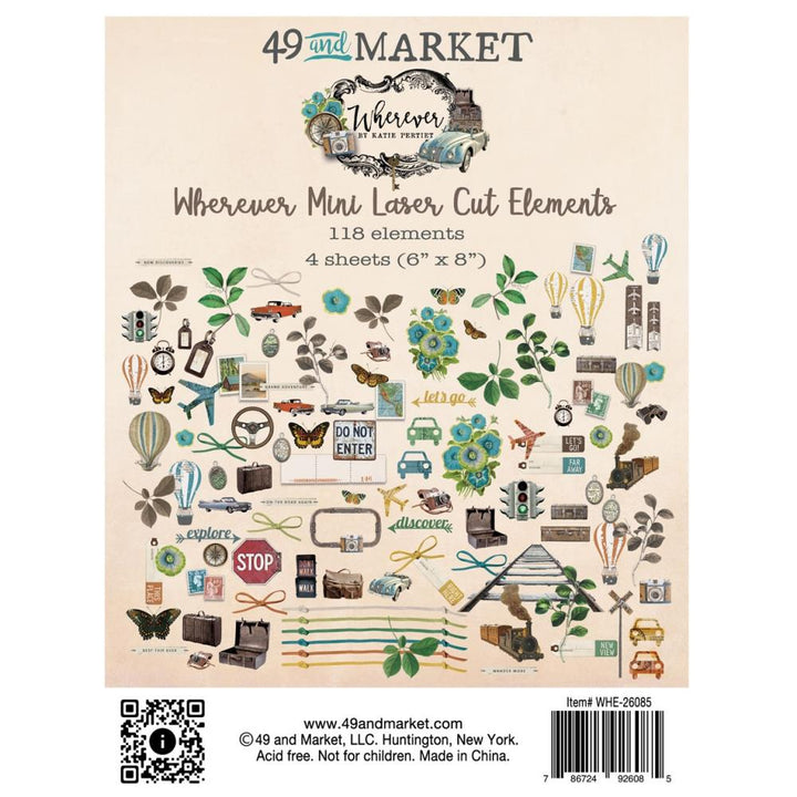 49 and Market Wherever Mini Laser Cut Outs (WHE26085)