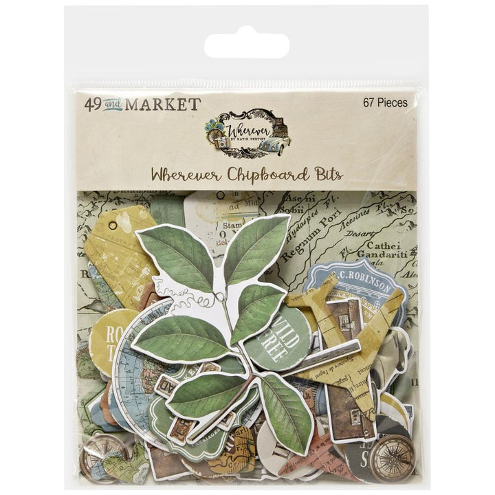 49 and Market Wherever Chipboard Set (WHE26122)