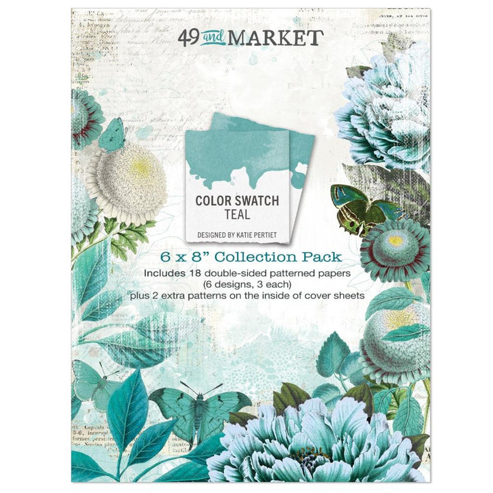 49 and Market Color Swatch: Teal 6"X8" Collection Pack (TCS26221)