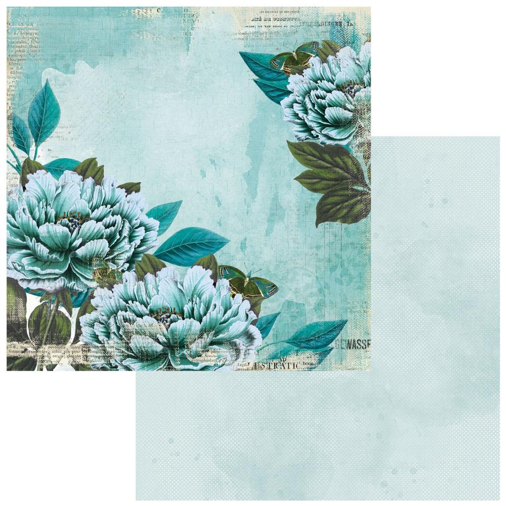 49 and Market Color Swatch: Teal 12"X12" Double-Sided Cardstock: #1 (49TCS1226238)