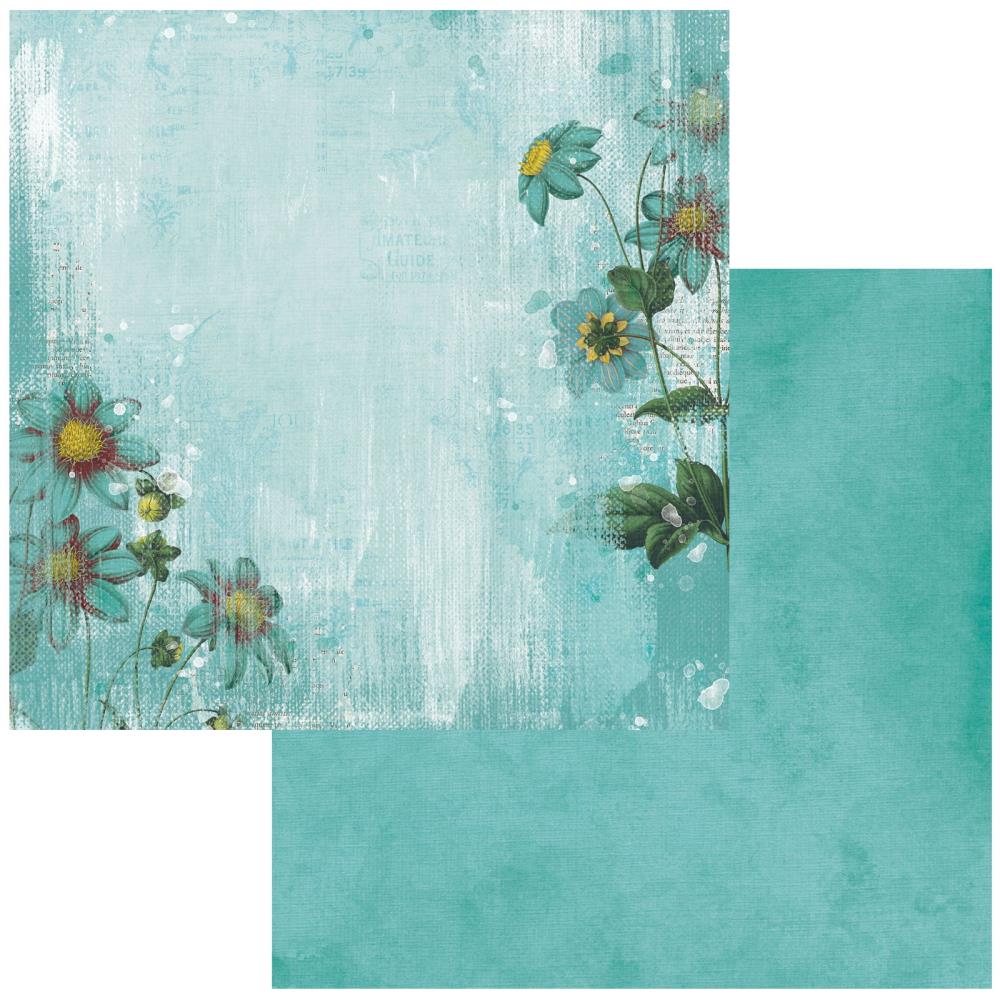 49 and Market Color Swatch: Teal 12"X12" Double-Sided Cardstock: #2 (49TCS1226245)