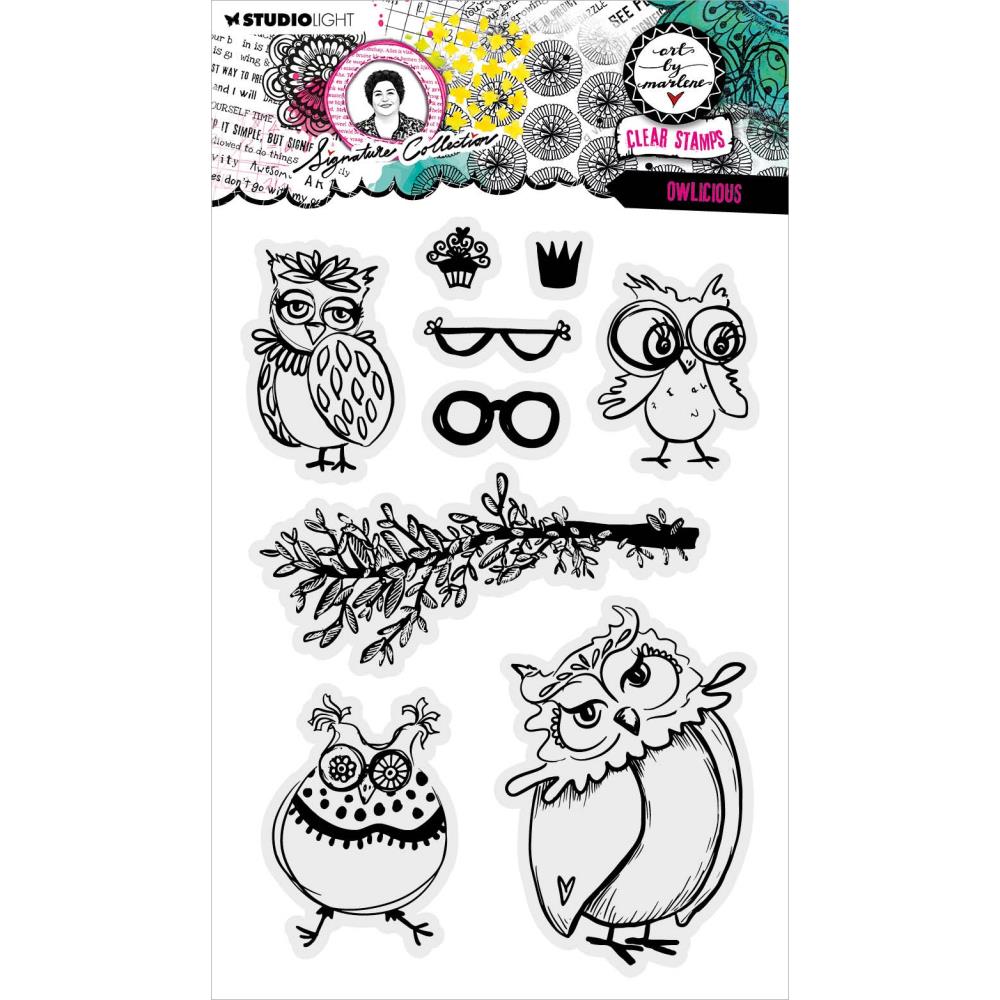 Art by Marlene Signature Collection Clear Stamps: Nr. 637, Owlicious (STAMP637)