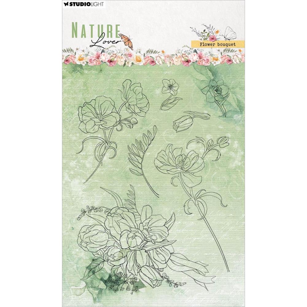 Studio Light Nature Lover Clear Stamps: Nr. 592, Flower Bouquet (STAMP592)
