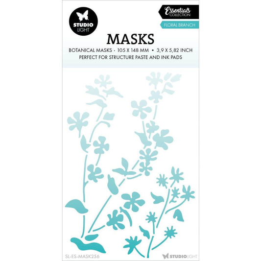 Studio Light Essentials 4.1"X5.8" Stencil: Nr. 256, Floral Branch (SMASK256)