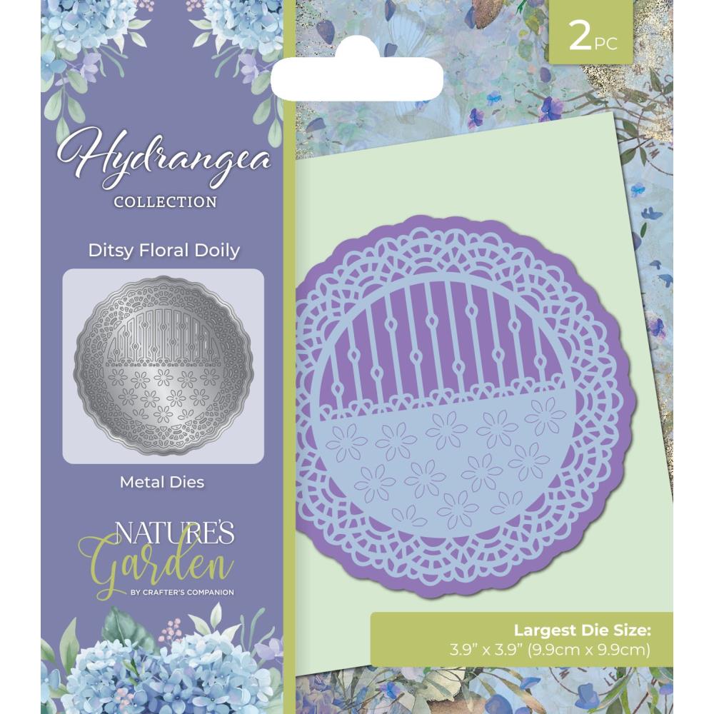 Crafter's Companion Nature's Garden Hydrangea Metal Dies: Ditsy Floral Doily (GHYMDDFD)