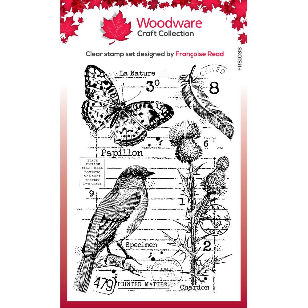 Woodware 4"X6" Clear Stamps Singles: Nature Page (FRS1033)