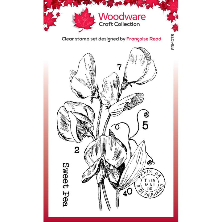 Woodware 3"X4" Clear Stamps Singles: Sweet Pea (FRM075)