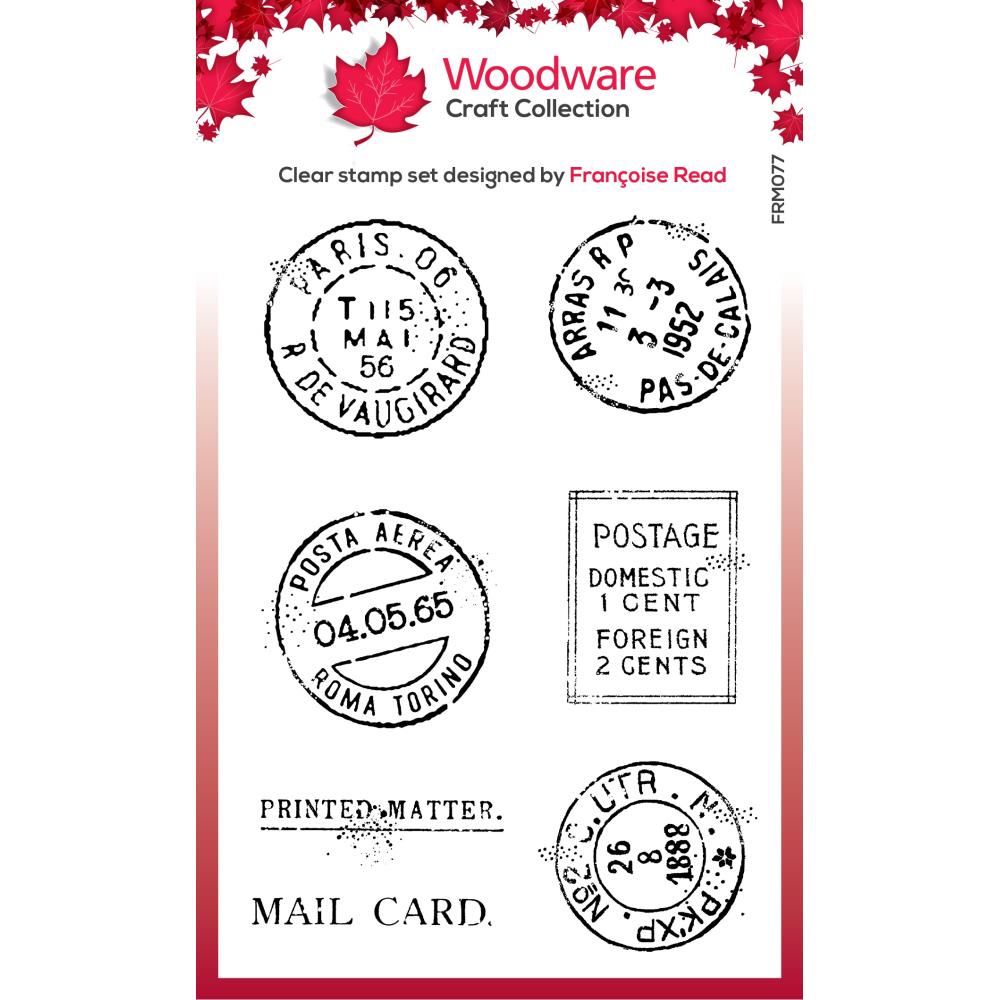 Woodware 3"X4" Clear Stamps Singles: Extra Postmarks (FRM077)