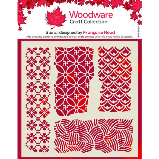 Woodware 6"X6" Stencil: Organic (FRST085)