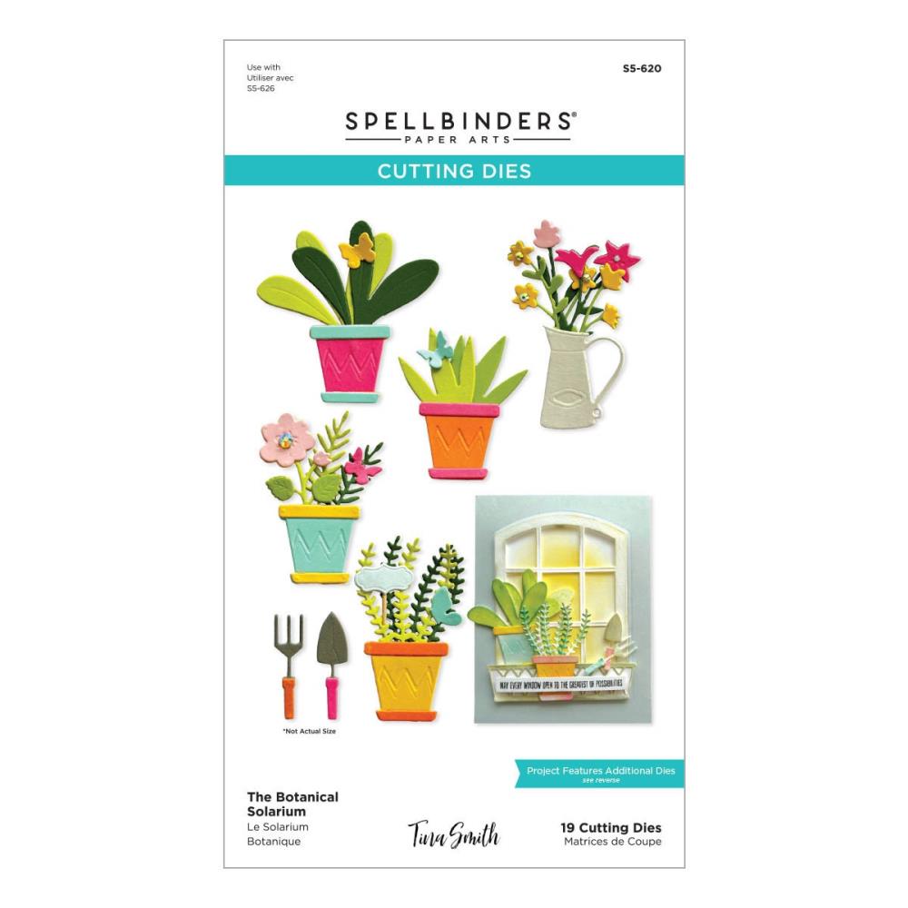 Spellbinders Windows With A View Etched Dies: Botanical Solarium, By Tina Smith (S5620)
