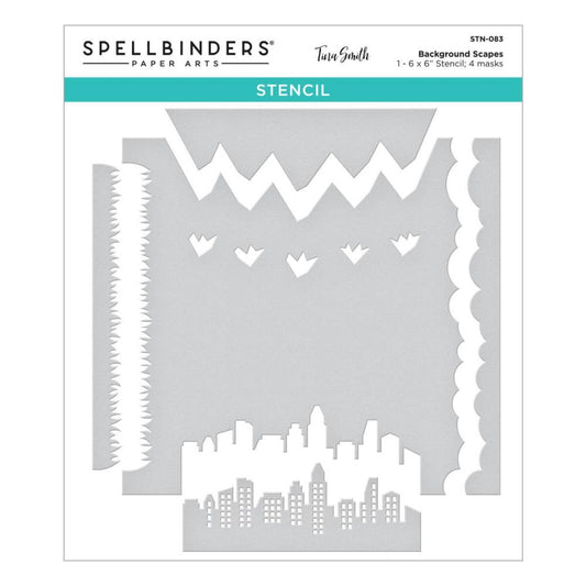 Spellbinders Windows With A View Stencil: Background Scapes, By Tina Smith (STN083)