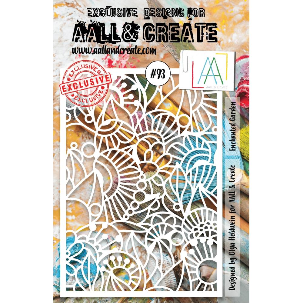 AALL And Create A5 Stencil: Enchanted Garden (ALLPC093)