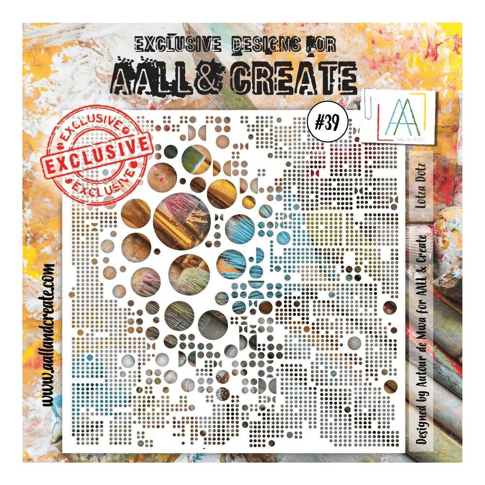 AALL And Create 6"X6" Stencil: Lotza Dotz (ALLPC039)