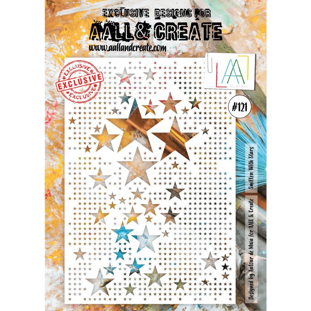 AALL And Create A4 Stencil: Smitten With Stars (ALLPC121)