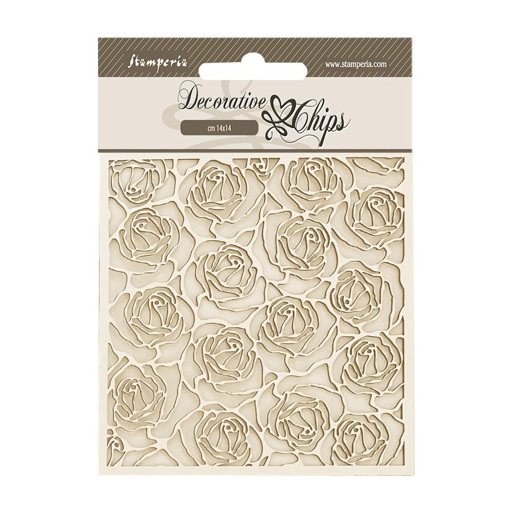 Stamperia Romance Forever 5.5"X5.5" Decorative Chips: Pattern (SCB201)
