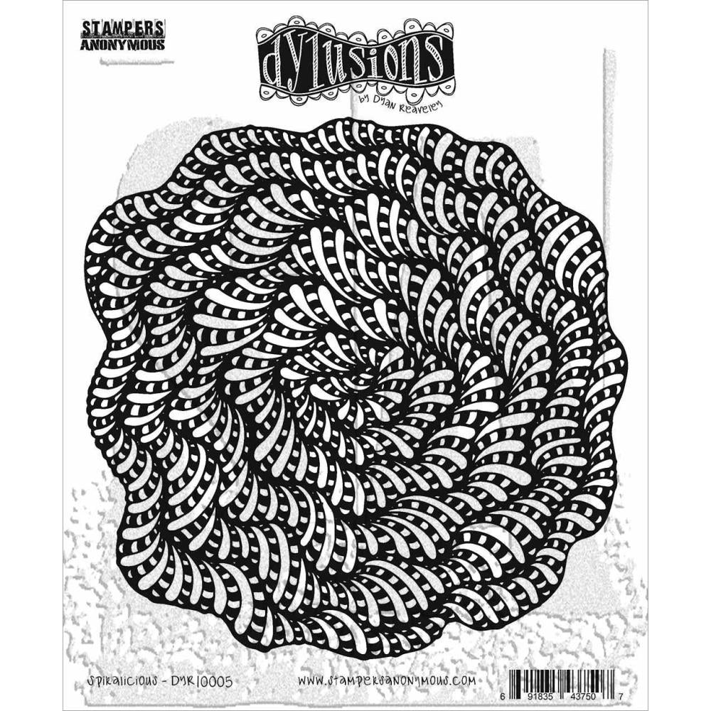 Dylusions 8.5"x7" Cling Stamp Collections: Spiralicious (DYR10005)