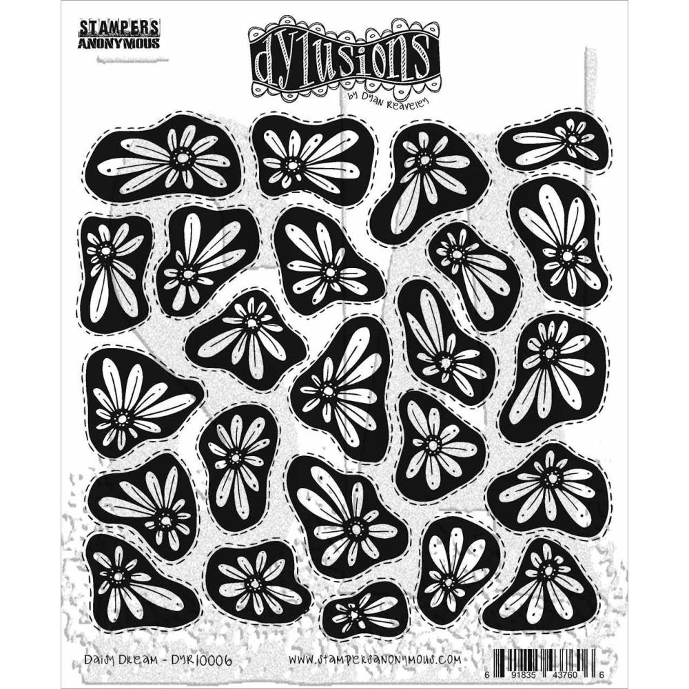 Dylusions 8.5"X7" Cling Stamp Collections: Daisy Dream (DYRC10006)