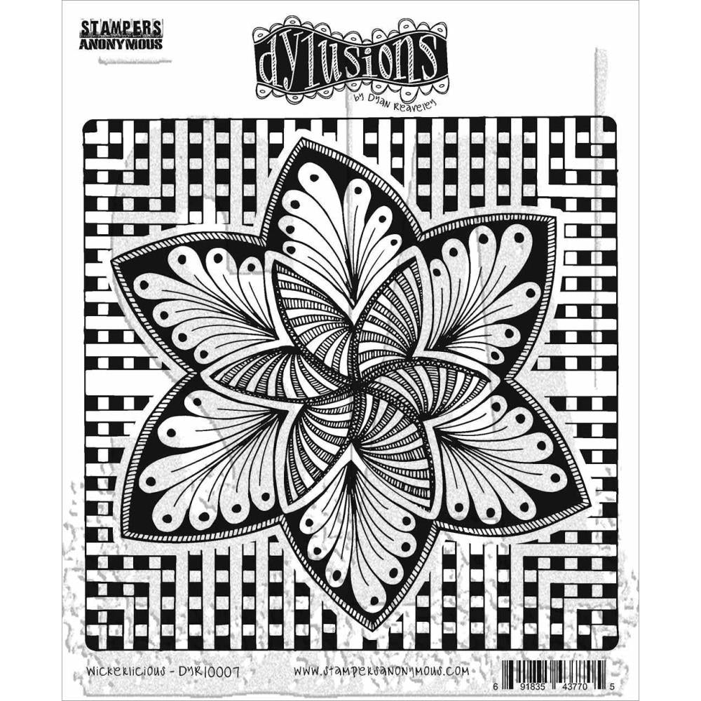 Dylusions 8.5"X7" Cling Stamp Collections: Wickerlicious (DYRC10007)