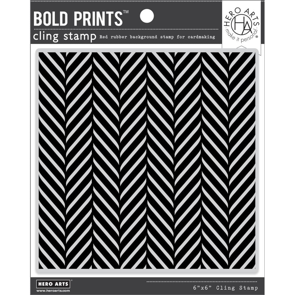 Hero Arts Bold Prints 6"X6" Cling Stamp: Abstract Feather (HACG924)