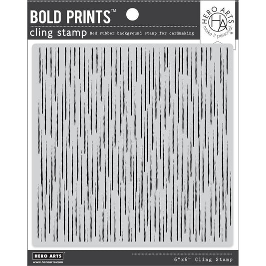 Hero Arts Bold Prints 6"X6" Cling Stamp: Rain Texture (HACG929)