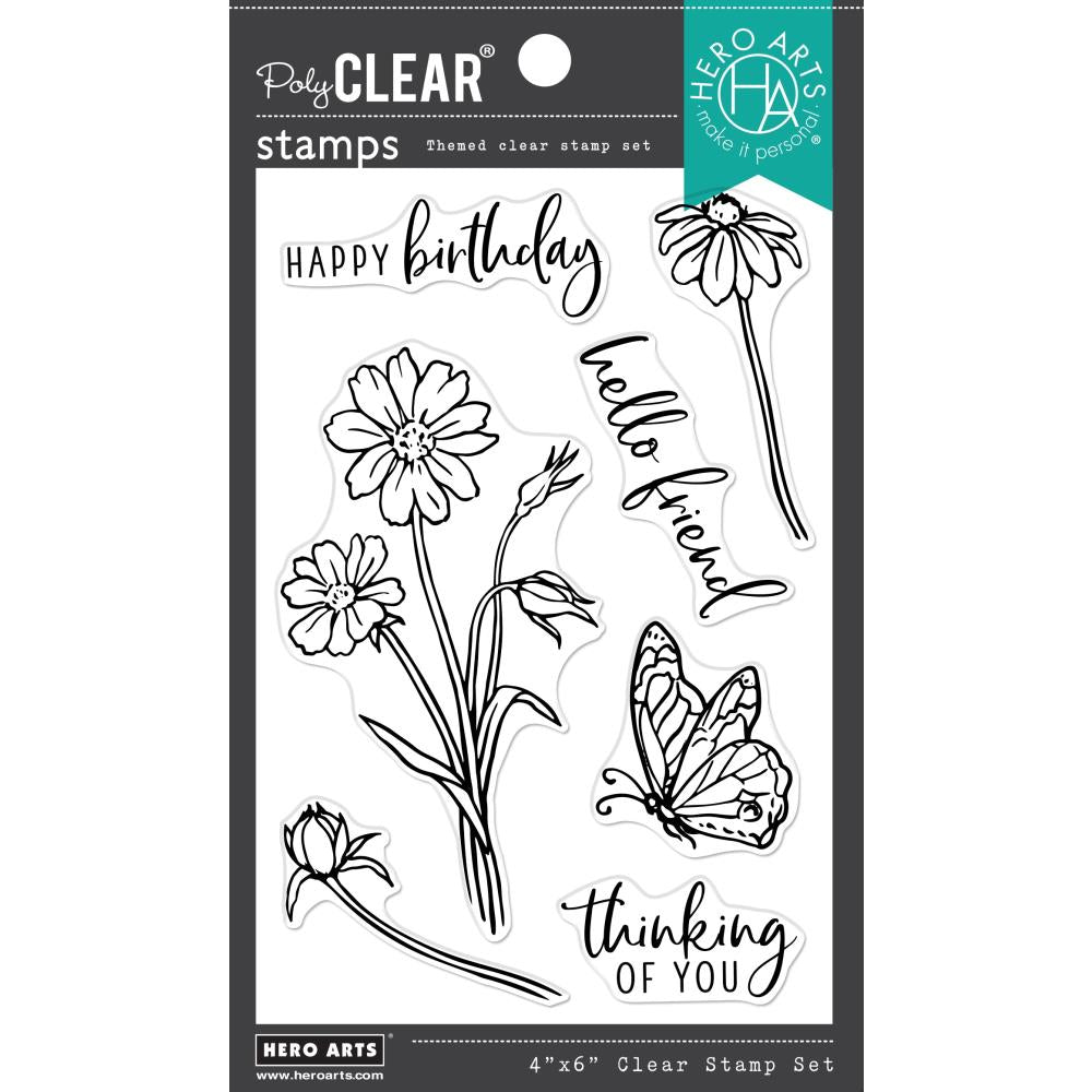 Hero Arts 4"X6" Clear Stamps: Wild Flowers (HACM746)
