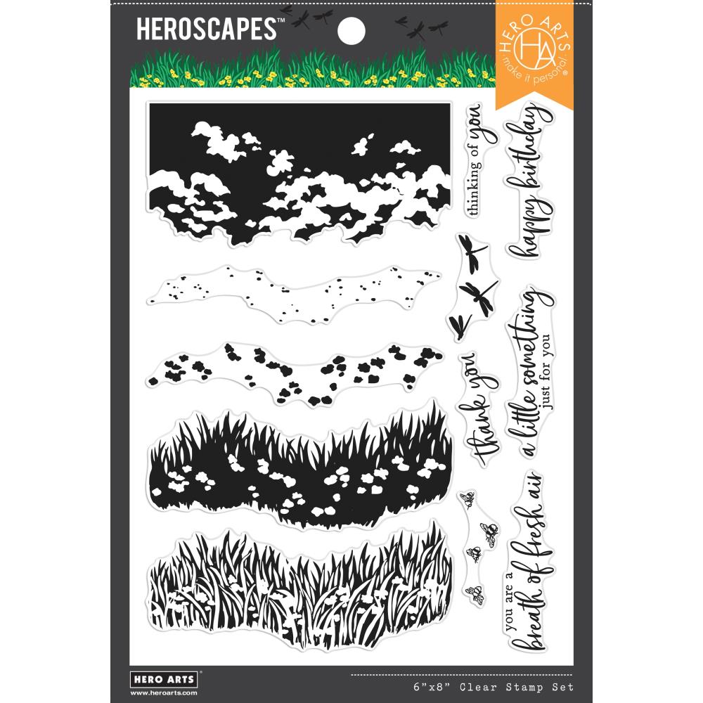 Hero Arts HeroScape 6"X8" Clear Stamps: Breath of Spring (HACM749)