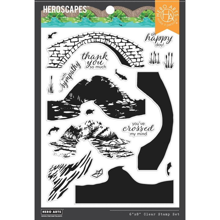 Hero Arts HeroScape 6"X8" Clear Stamps: Stone Bridge (HACM750)