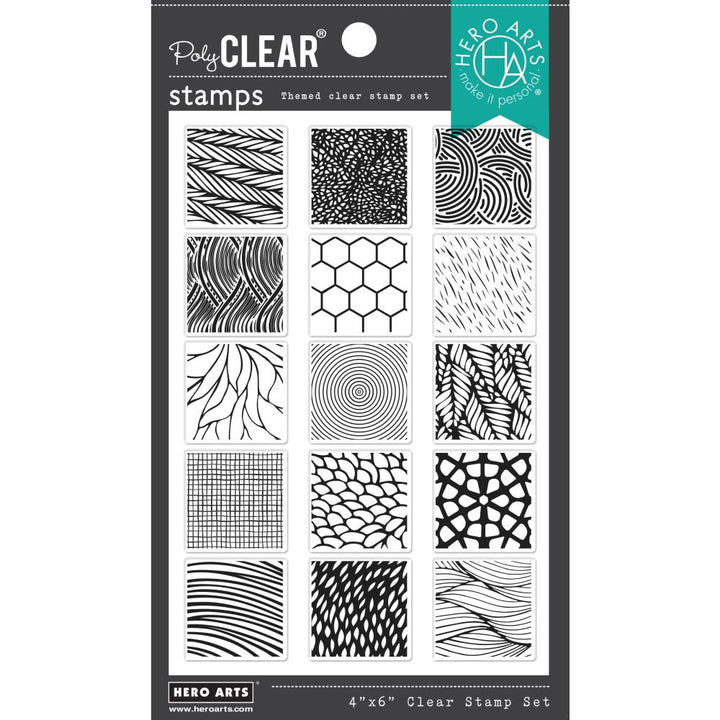 Hero Arts 4"X6" Clear Stamps: Texture Blocks (HACM748)