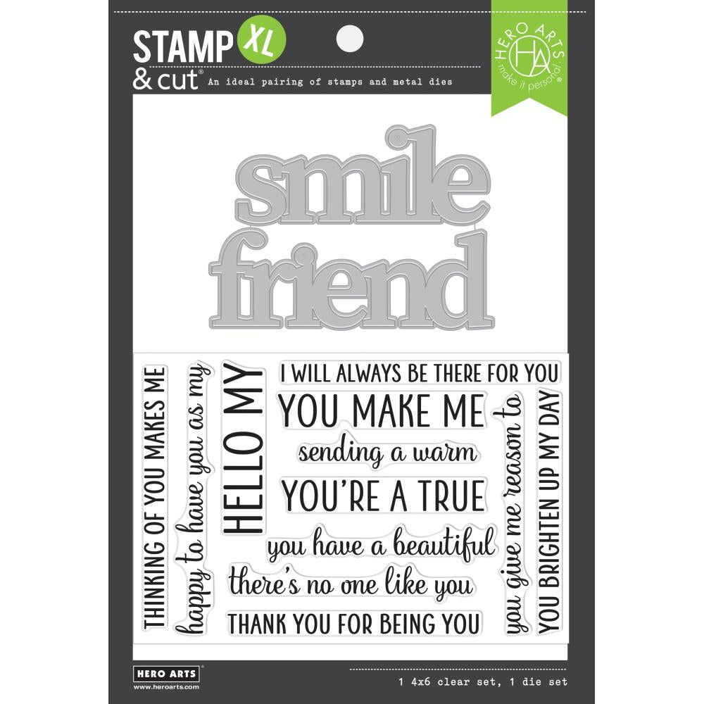 Hero Arts Stamp & Cut: Smile Friend XL (HADC307)