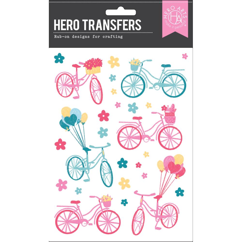 Hero Arts Hero Transfers: Floral & Balloons Bicycles (HART122)