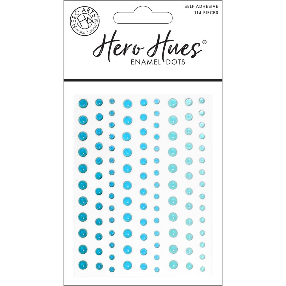 Hero Arts Hero Hues Enamel Dots: Translucent Aquas (HACH336)