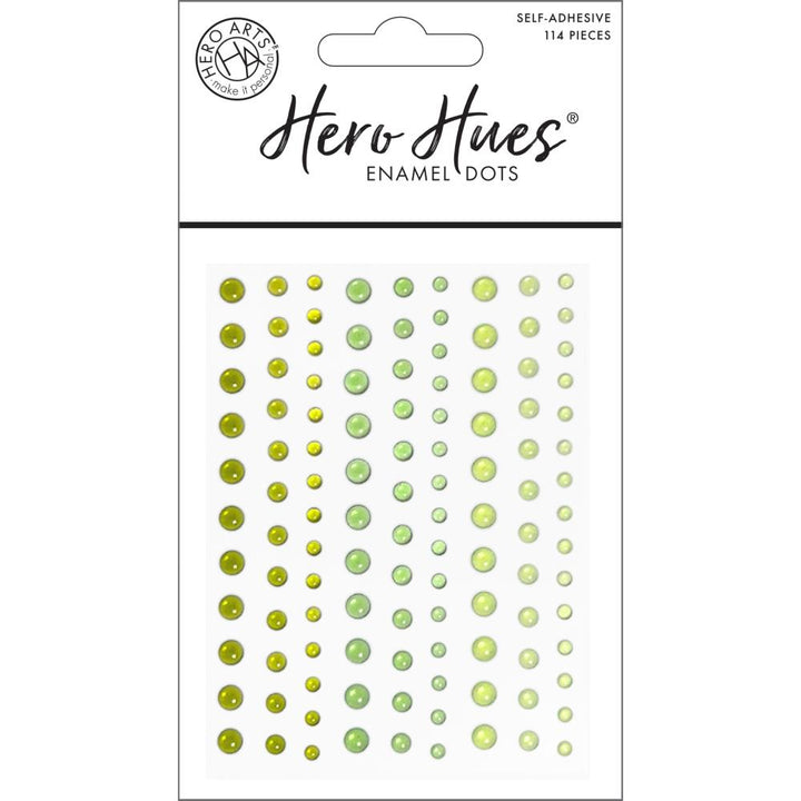 Hero Arts Hero Hues Enamel Dots: Translucent Greens (HACH338)