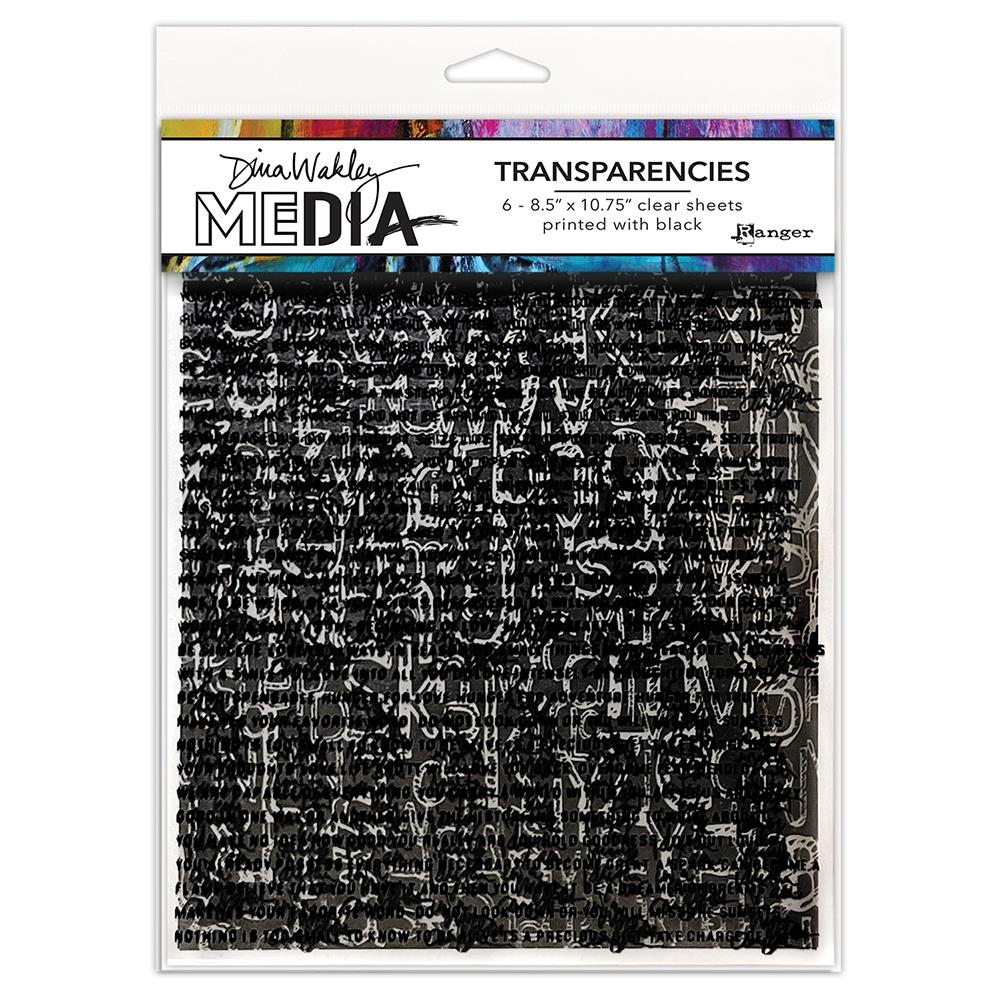 Dina Wakley Media Transparencies: Typography Set 1 (MDA82651)