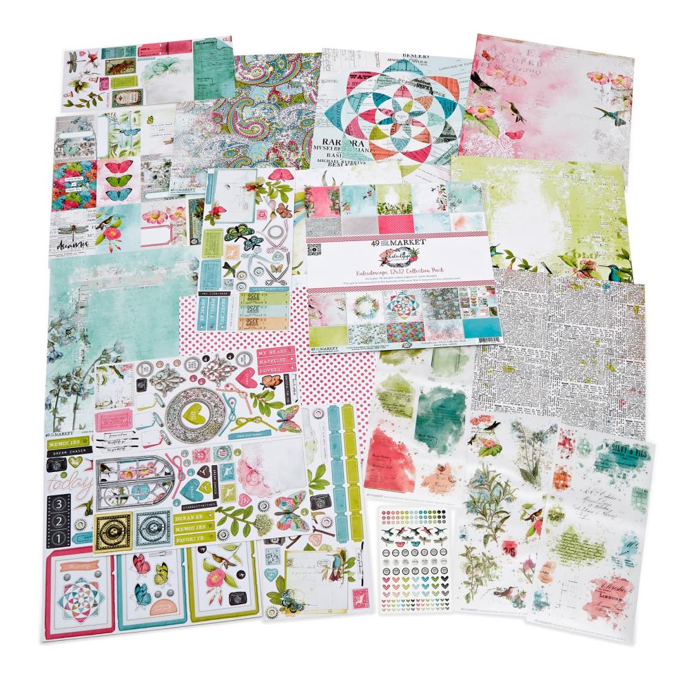 49 and Market Kaleidoscope Collection Bundle With Custom Chipboard (KAL27136)