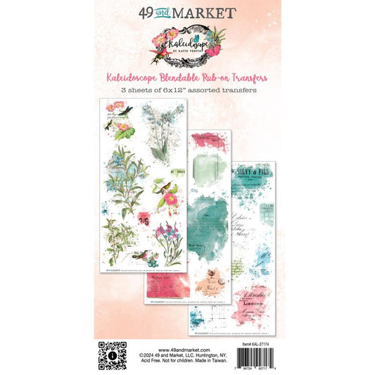 49 and Market Kaleidoscope Rub-On Transfer Set: Blendable (KAL27174)