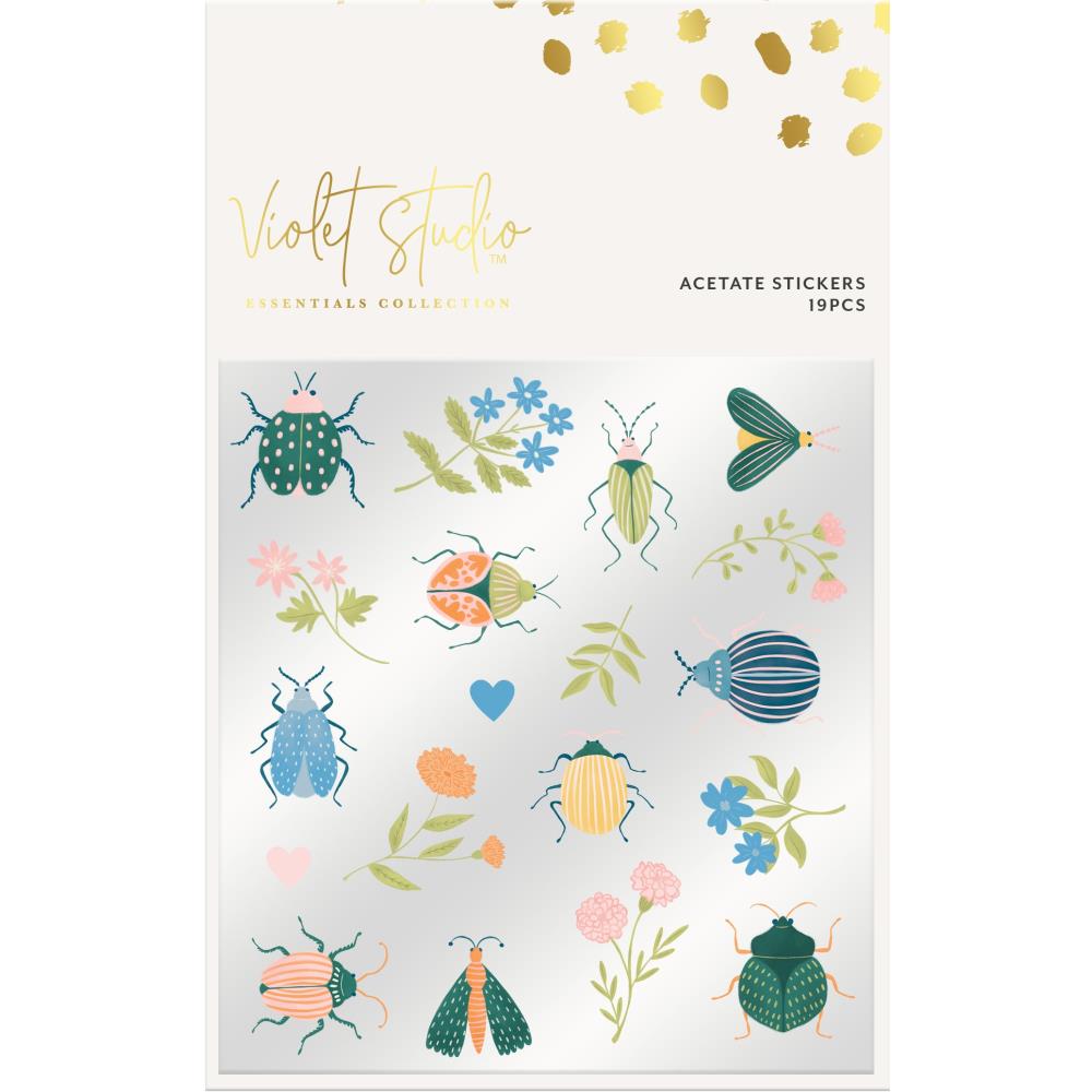 Crafter's Companion Violet Studio Acetate Stickers: Love Bug (KACELBUG)