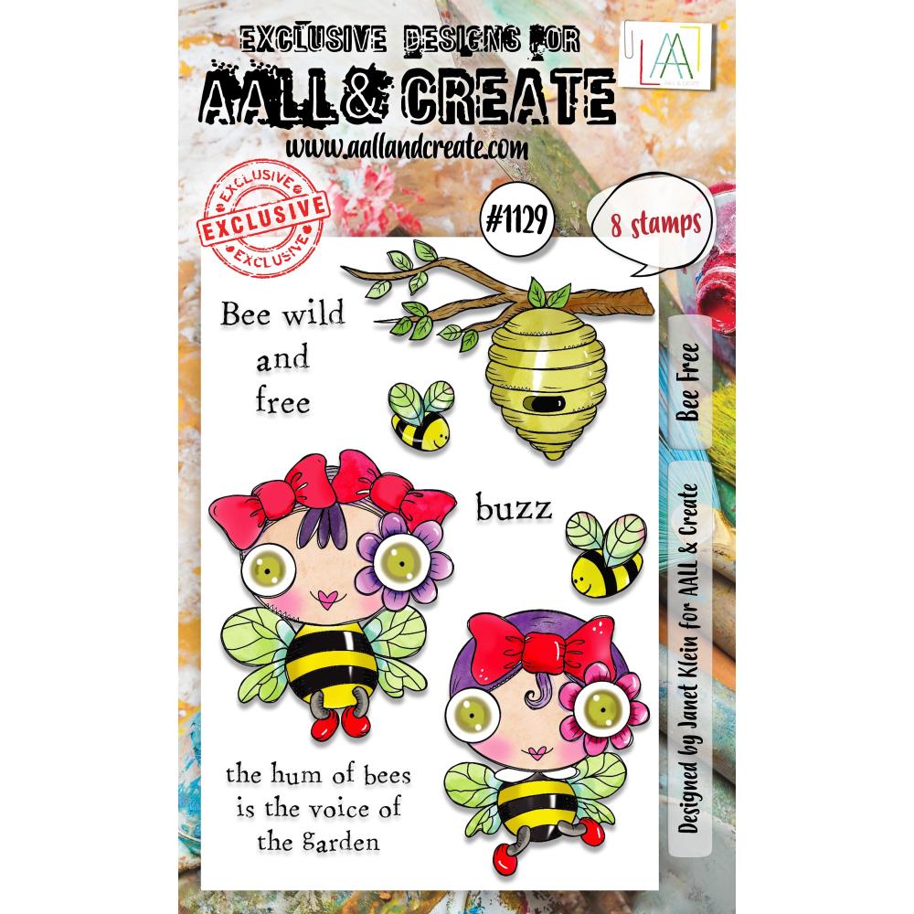 AALL And Create A6 Photopolymer Clear Stamp Set: Bee Free (LLTP1129)