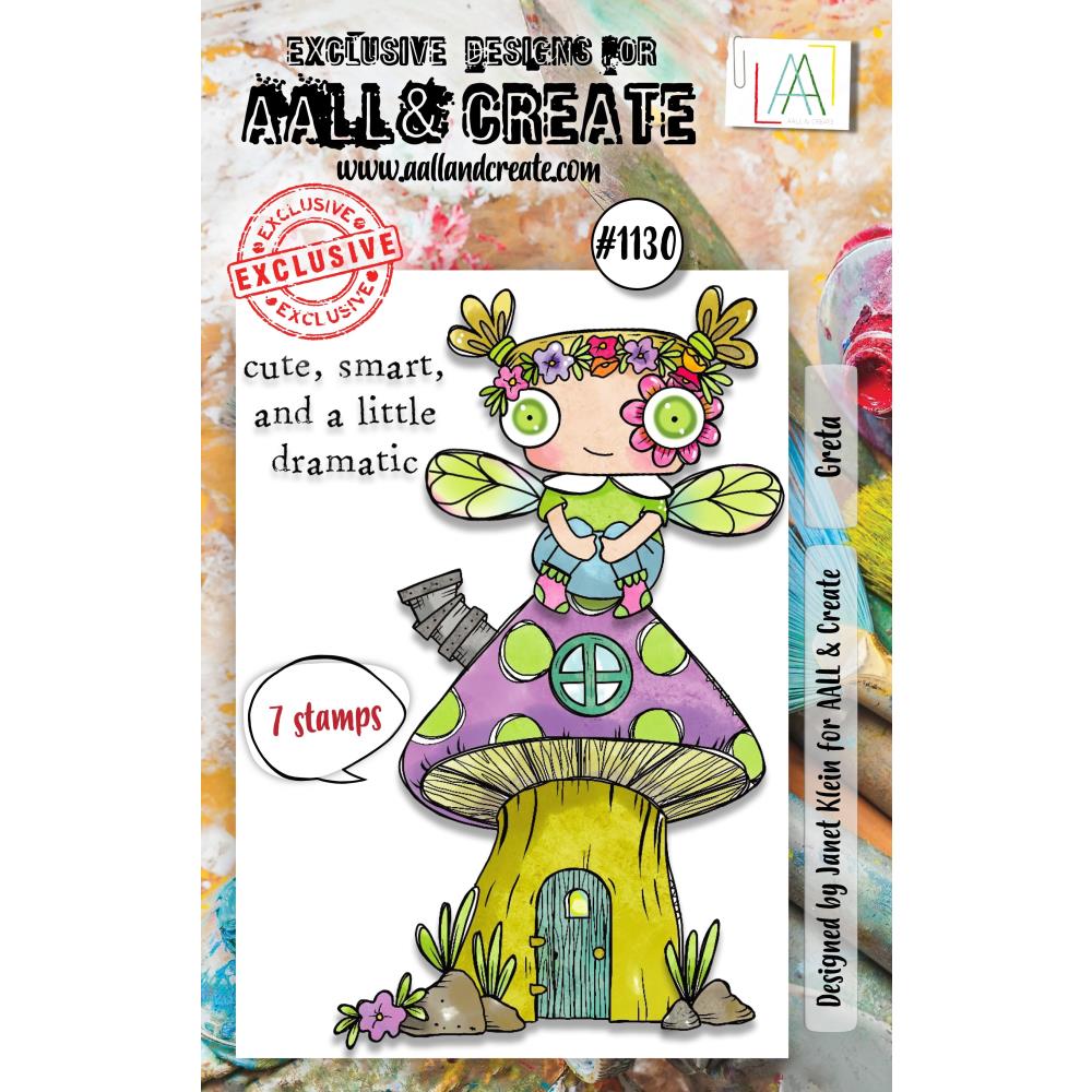 AALL And Create A7 Photopolymer Clear Stamp Set: Greta (LLTP1130)