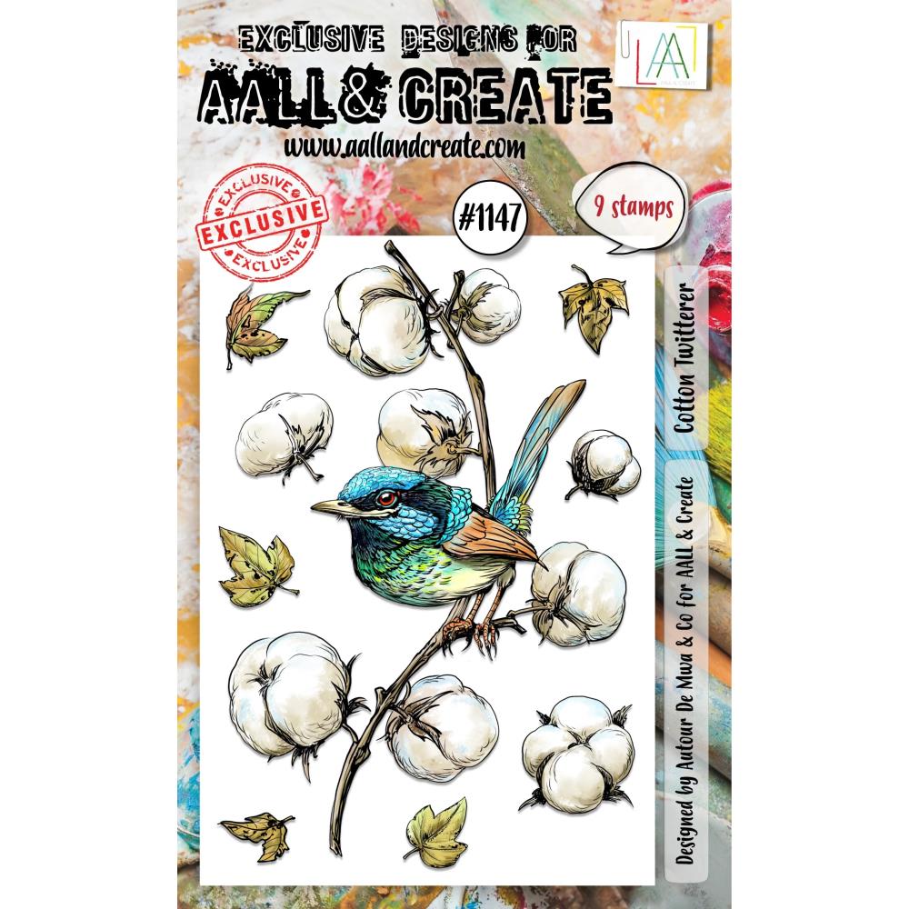 AALL And Create A6 Photopolymer Clear Stamp Set: Cotton Twitterer (LLTP1147)